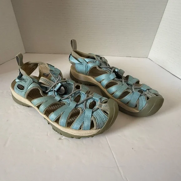 Keen Sandals Womens Size 6 Blue Whisper Water Hiking Sports Closed Toe - Picture 1 of 7